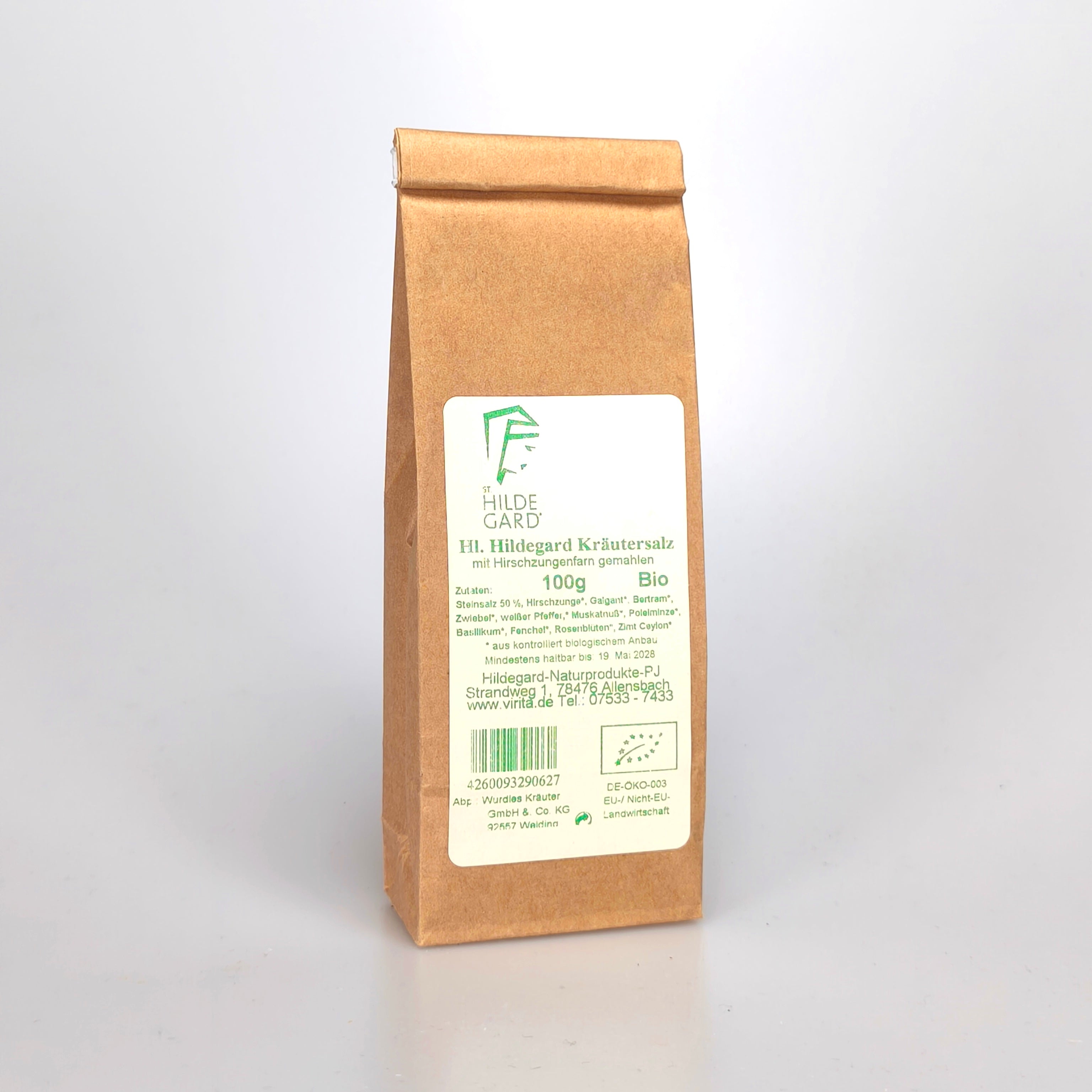 Hl. Hildegard Kräutersalz Bio - mit Hirschzungenfarn gem. - 100 g