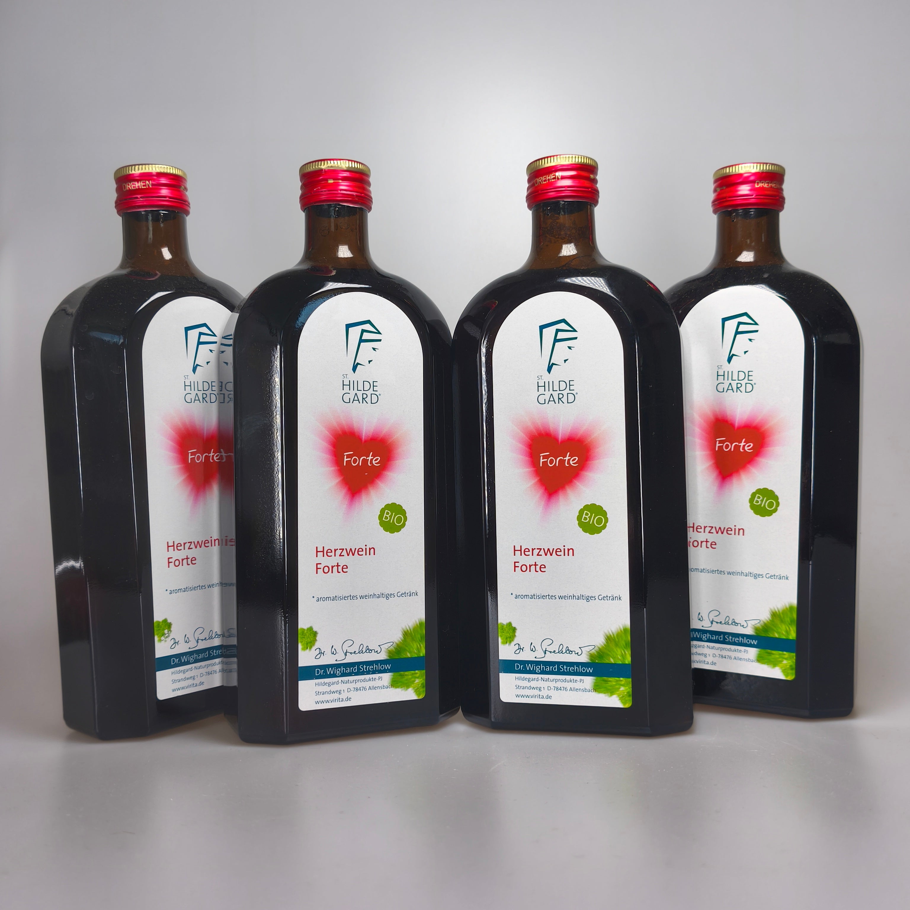 Herzwein Forte Bio - 4er Pack - ausreichend für eine Kur