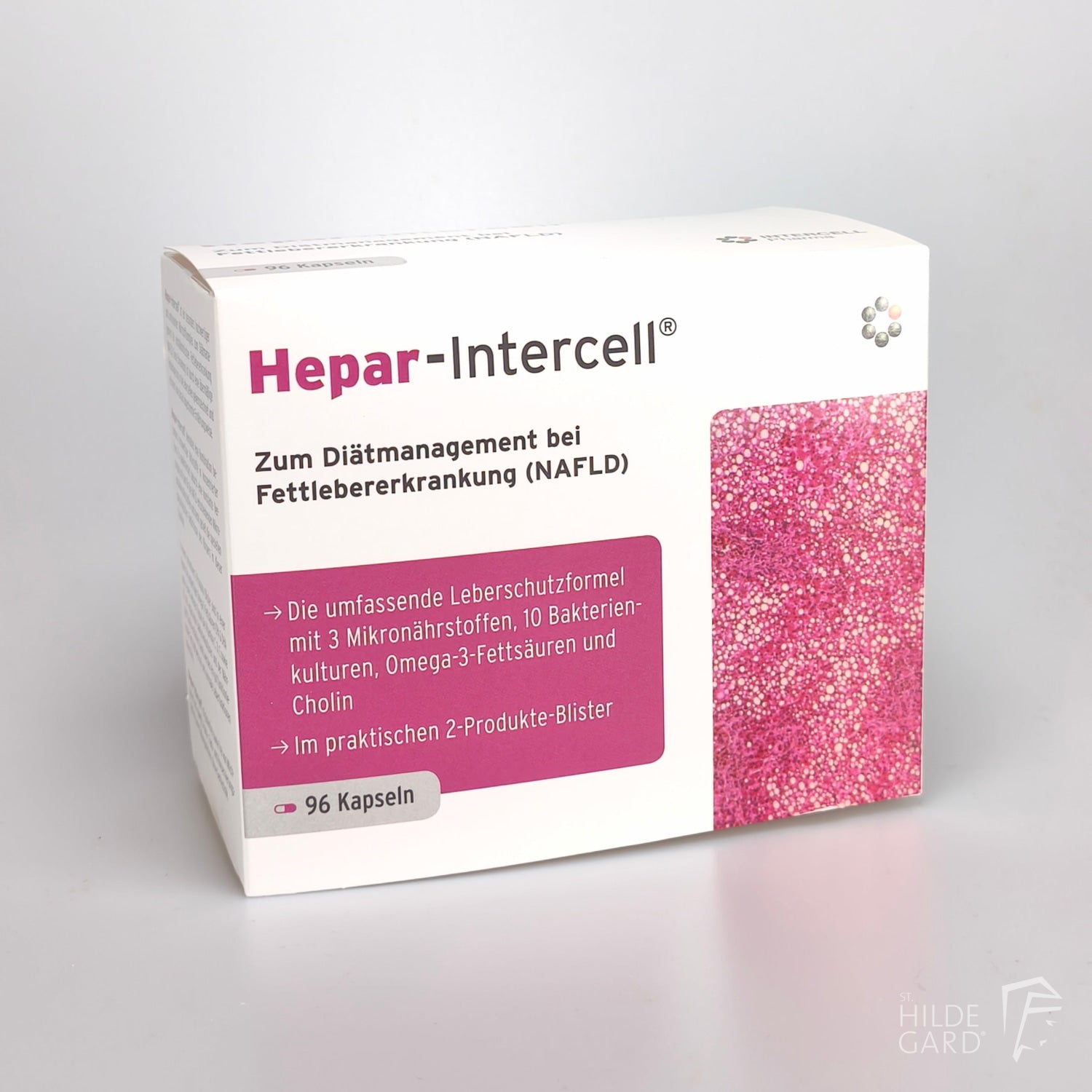 Hepar-Intercell - 96 Kapseln - Zum Diätmanagement bei Fettlebererkrankung