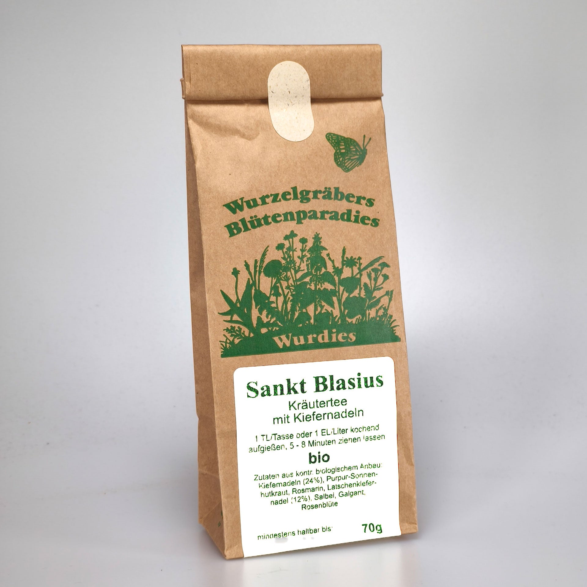 Sankt Blasius Kräutertee mit Kiefernadeln