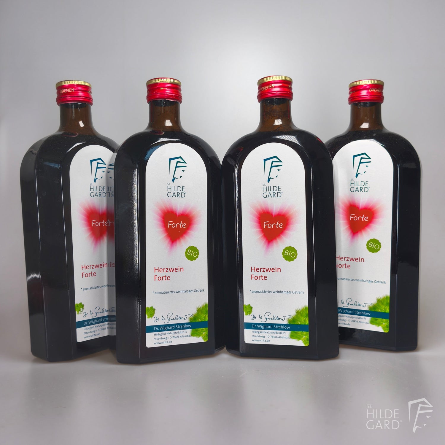 Herzwein Forte Bio - 4er Pack - ausreichend für eine Kur